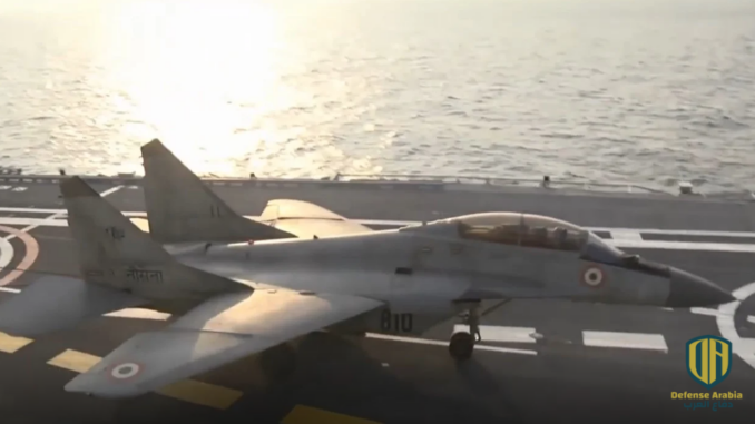 تحطم مقاتلة تابعة للبحرية الهندية من طراز “ميغ-29ك” في بحر العرب