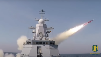 فيديو: مدفع فرقاطة روسية حديثة يدمر صاروخا مجنحا