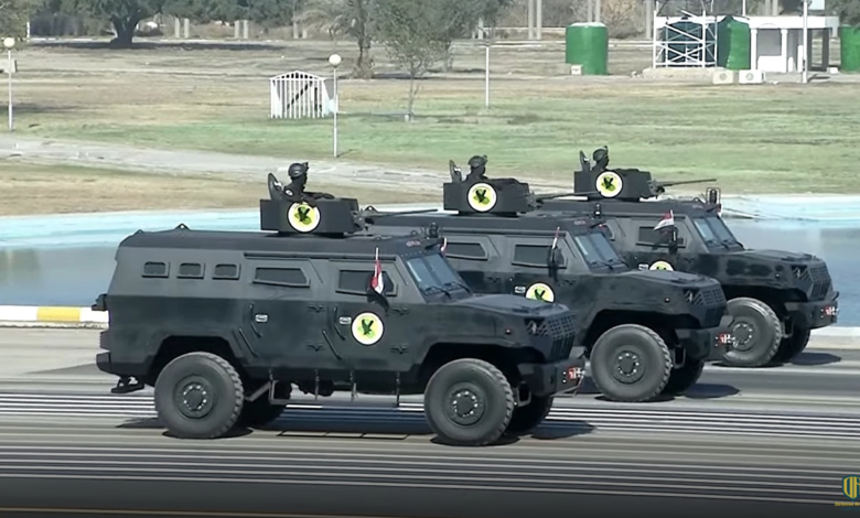 العراق يستعرض العربات المدرعة الكورية الجنوبية الجديدة