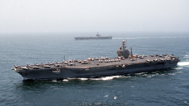 حاملة الطائرات الأمريكية “دوايت دي أيزنهاور” في طريقها إلى الخليج