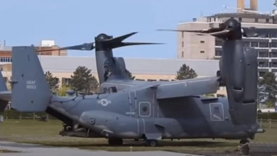 فيديو: طائرة مروحية عسكرية تدمر مهبط الحالات الحرجة