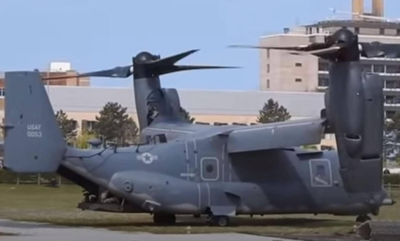 فيديو: طائرة مروحية عسكرية تدمر مهبط الحالات الحرجة
