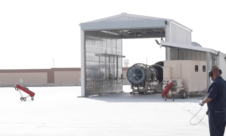 شركة “الشرق الاوسط لمحركات الطائرات” تنجح بتدشين منصة إختبار محرك F110-129 في مرافق الشركة (فيديو)