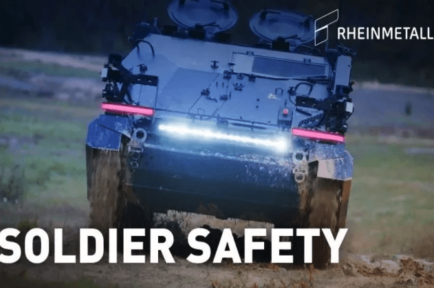 بالفيديو: “راينميتال” تكشف عن مركبة روبوتية جديدة