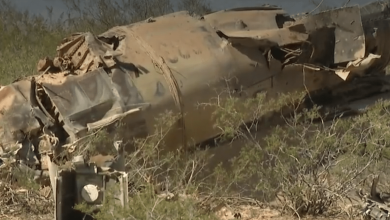 تحطم مقاتلة في الولايات المتحدة (فيديو)