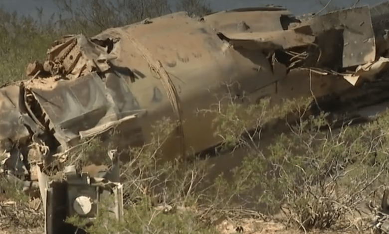 تحطم مقاتلة في الولايات المتحدة (فيديو)