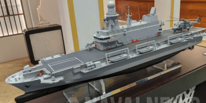 “فينكانتيري” تبدأ ببناء حاملة المروحيات وسفينة الإنزال البرمائي القطرية