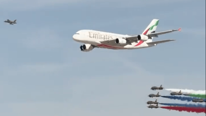 الإمارات تستعد لعرض جوي مذهل في “معرض دبي للطيران”