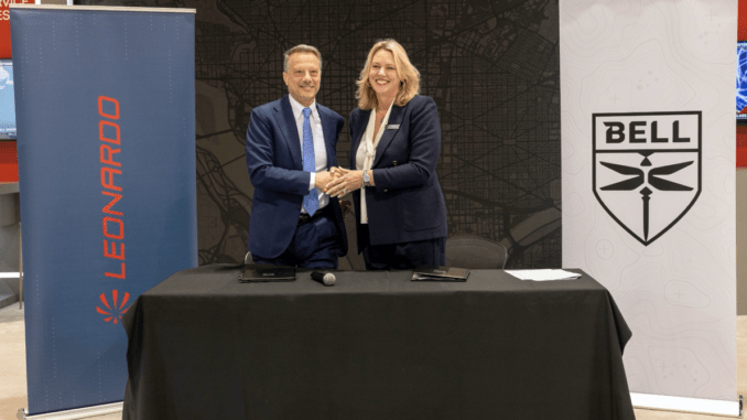 “بيل” و”ليوناردو” توقعان مذكرة تفاهم للتعاون في مجال تقنية الطائرات ذات الدفع المزدوج