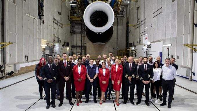 “الرحلة100” المزودة بمحرك رولز-رويس ترينت 1000 تُقلع من مطار هيثرو في لندن في رحلة تاريخية عبر المحيط الأطلسي باستخدام وقود طيران مستدام بنسبة 100%