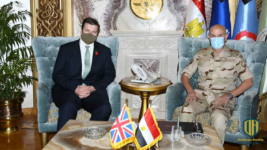 جيمس هيبى وزير الدولة للقوات المسلحة البريطانية في زيارة لمصر