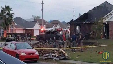 بالفيديو: تحطم طائرة تابعة للبحرية الأمريكية على منزل