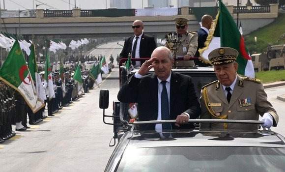 رئيس الجزائر يقول أن بلاده حققت تقدمًا عسكريًا كبيرًا