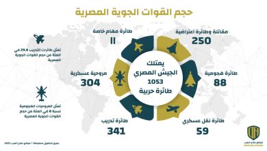 إنفوجرافيك: حجم القوات الجوية المصرية