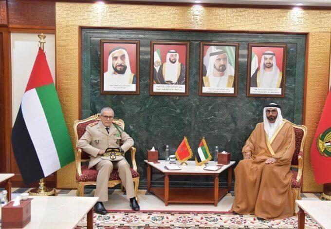 الجيش المغربي يبحث تعزيز التعاون العسكري مع الإمارات