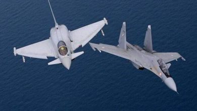 مواجهة نارية بين مقاتلات “يوروفايتر تايفون” و”سوخوي” في الهند