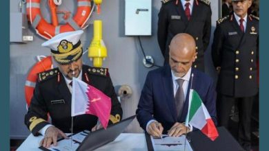 شركة “فينكانتيري” الإيطالية تسلّم كورفيت “دامسة” الى قطر