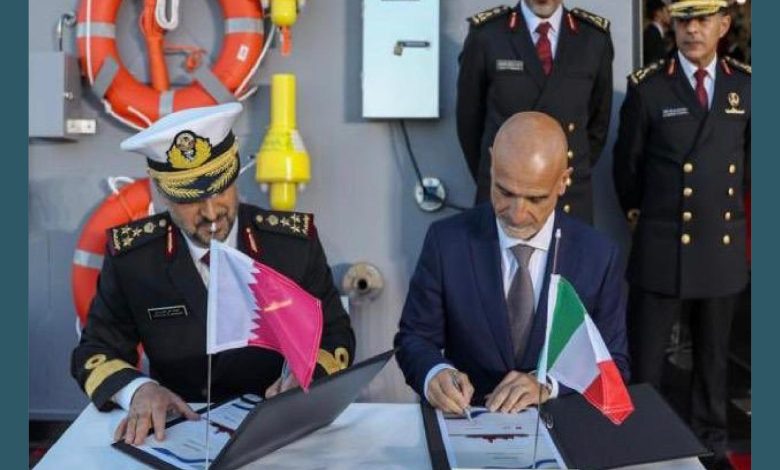 شركة “فينكانتيري” الإيطالية تسلّم كورفيت “دامسة” الى قطر