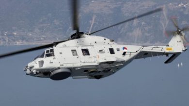 القوات الجوية الهولندية توقع عقداً للاستحواذ على 3 مروحيات إضافية من طراز NH90 NFH