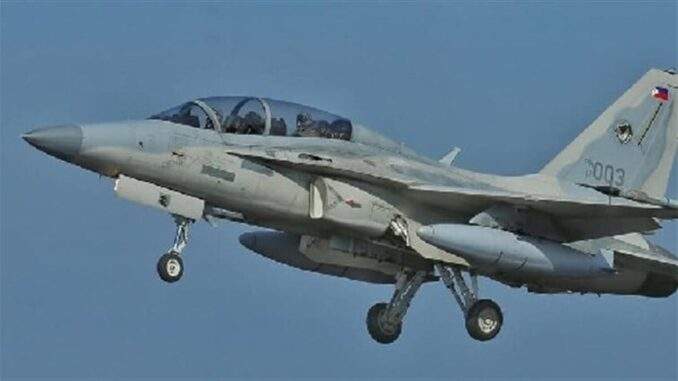 فقدان مقاتلة فلبينية من طراز “إف إيه-50” خلال تدريبات ليلية