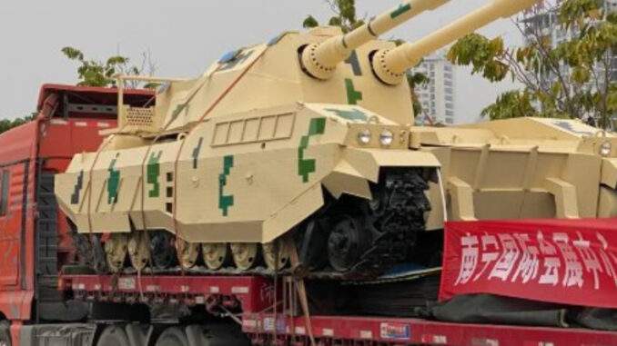 الصين تكشف عن دبابة ذات مدفعين!