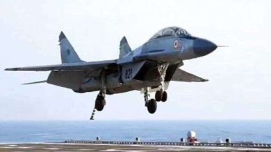 تحطم طائرة مقاتلة تابعة للبحرية الهندية