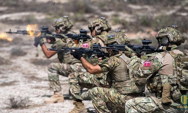 مناورات عسكرية تركية وأذربيجانية في باكو