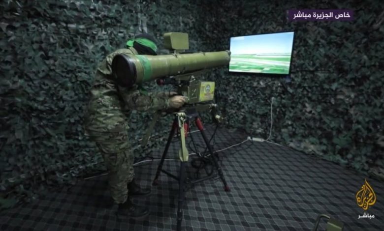 الكشف عن جهاز محاكاة للصواريخ المضادة للدبابات من صنع كتائب القسام