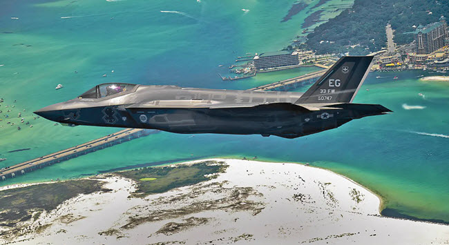 مقاتلة “F-35A” في “وضعية الوحش”
