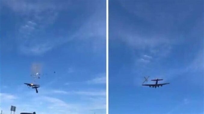 حادث اصطدام مروع بين طائرتين خلال عرض جوي في الولايات المتحدة