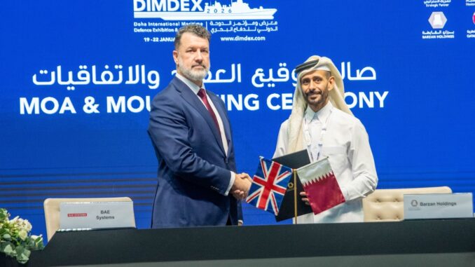 “برزان القابضة” و”بي إيه إي سيستمز” توقعان مذكرة تفاهم لتعزيز السيادة التكنولوجية والدفاعية لقطر