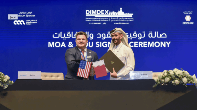 برزان القابضة وبوينج توقعان خطاب نوايا لتعزيز استدامة المنصات الجوية القطرية في “ديمدكس 2026”