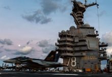 حريق وأعطال فنية تجبر “جيرالد فورد” على الانسحاب المفاجئ من الشرق الأوسط